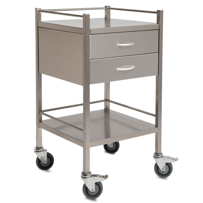 SQ Series Dressing Trolley 2 Drawer Carequip Pty Ltd Carequip Pty Ltd