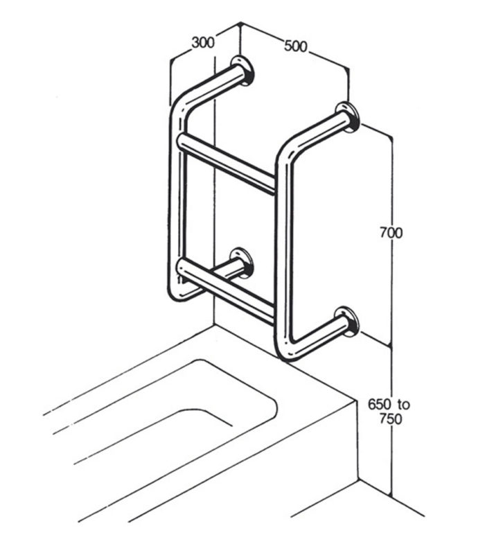 Bath/Shower Rail Carequip Pty Ltd Carequip Pty Ltd